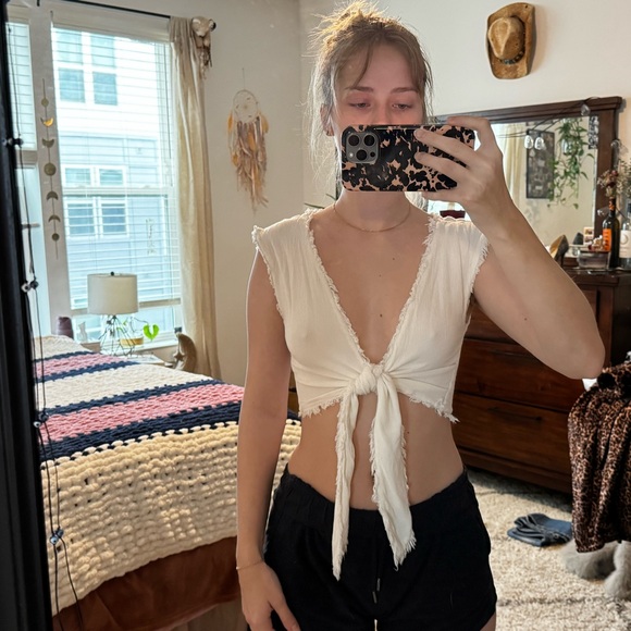 Cream FP One Tie Top - Picture 2 of 4